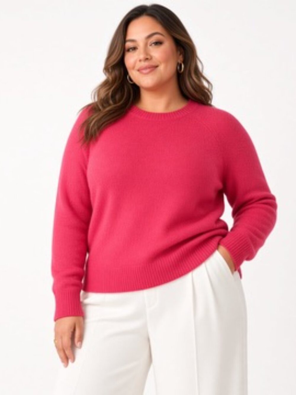 Torrid Pink Crew Neck Sweater